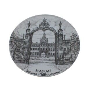 Vintage German Bavaria Theo Ruhn Hanau Schloss Philippsruhe Collector Plate 7.5"